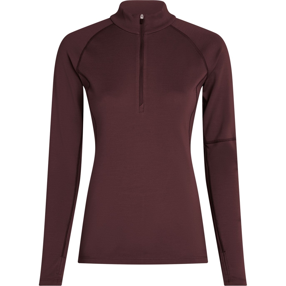 Icebreaker 300 MerinoFinePolar LS Half Zip Women's Java IBBA56SL-0GW1 fleeces en truien online bestellen bij Kathmandu Outdoor & Travel