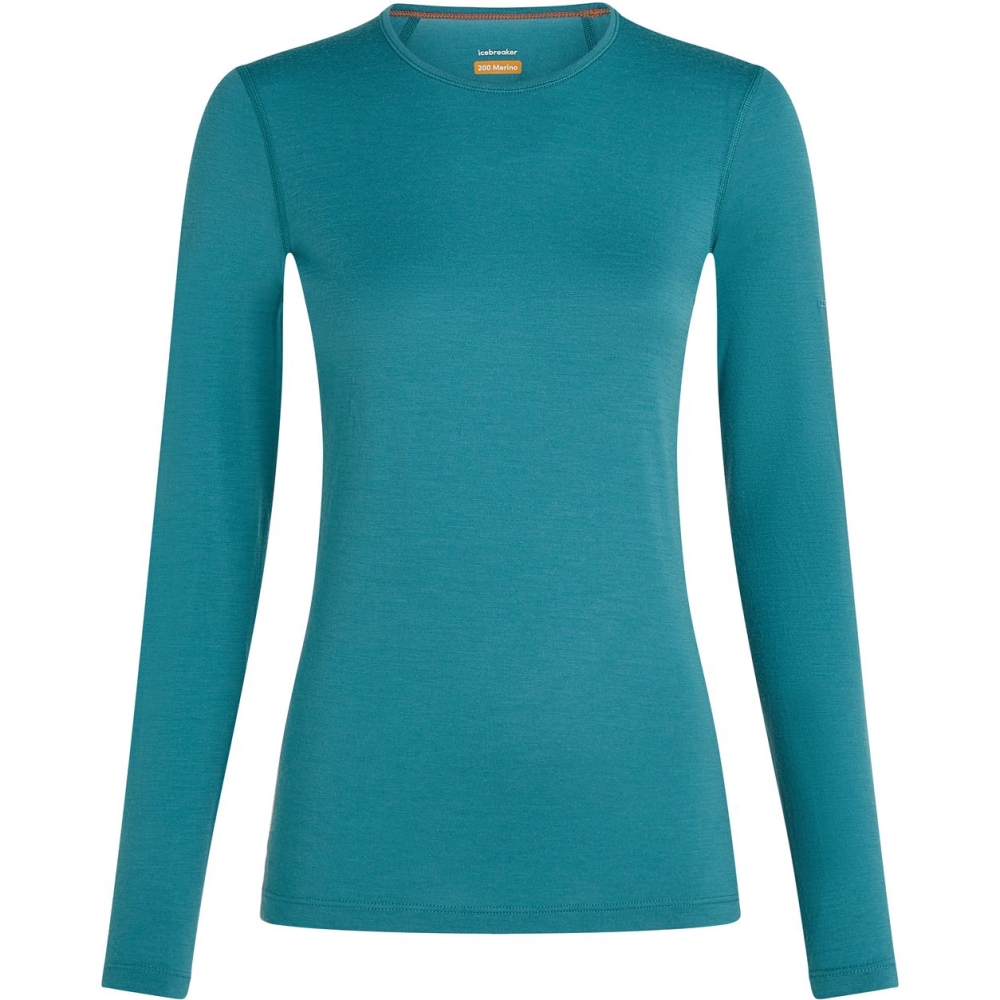 Icebreaker 200 Oasis LS Crewe Women's Topaz IB104375-0GQ1 shirts en tops online bestellen bij Kathmandu Outdoor & Travel