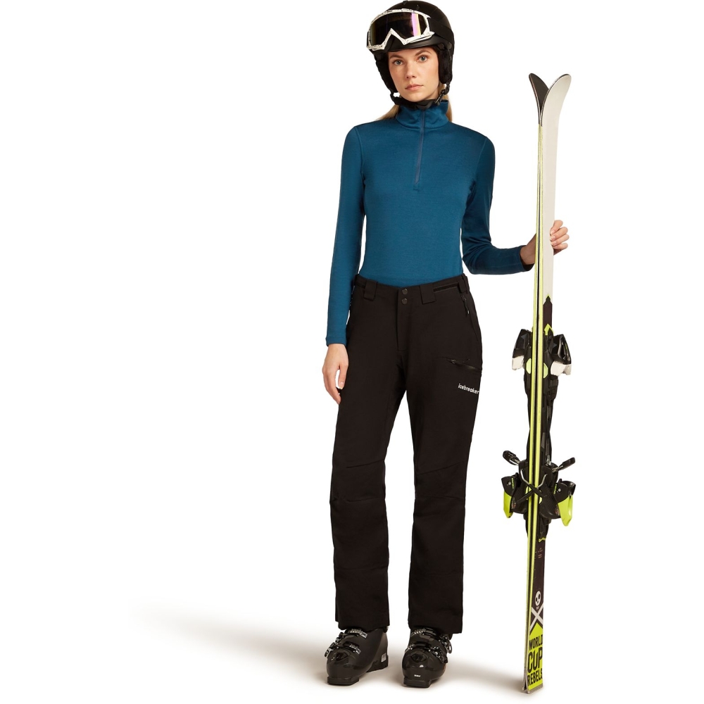 Icebreaker 260 Tech LS Half Zip Women's Atlantis IBB04390-0GP1 onderkleding/thermokleding online bestellen bij Kathmandu Outdoor & Travel