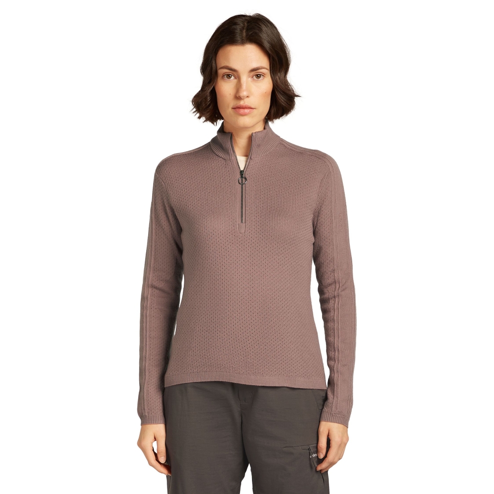 Icebreaker Icebreaker Anniversary Original LS Half Zip Women' Summit IB0A579E-0GV1 fleeces en truien online bestellen bij Kathmandu Outdoor & Travel