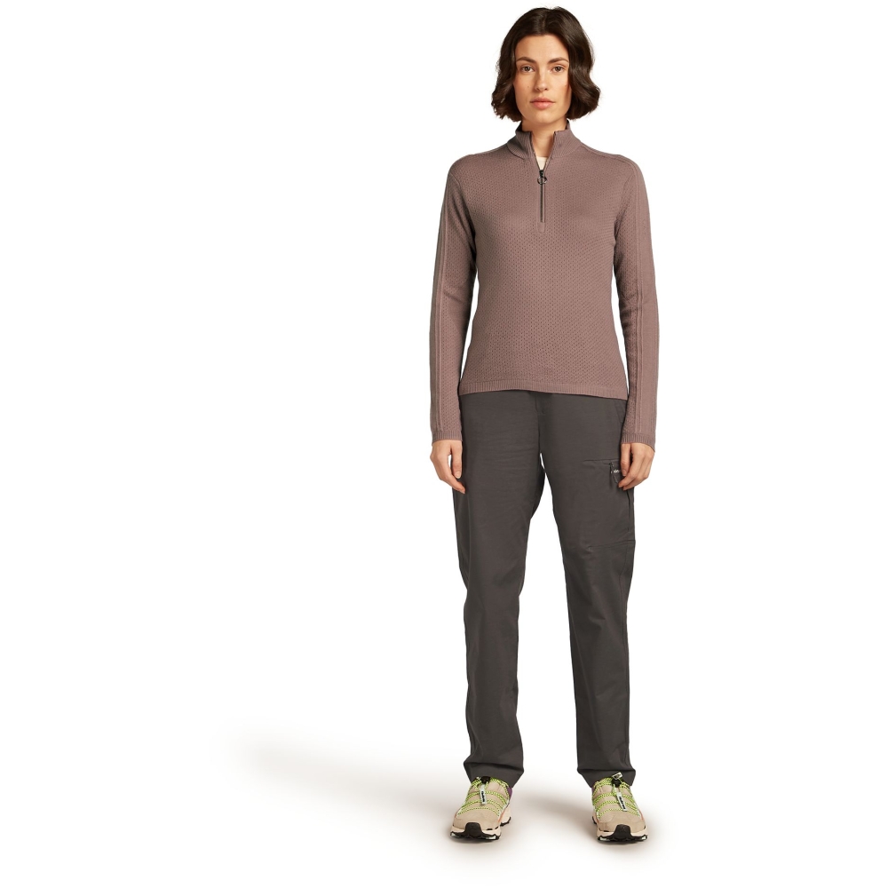 Icebreaker Icebreaker Anniversary Original LS Half Zip Women' Summit IB0A579E-0GV1 fleeces en truien online bestellen bij Kathmandu Outdoor & Travel