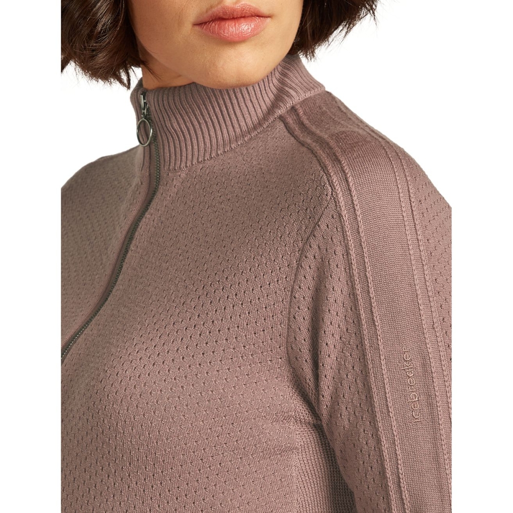 Icebreaker Icebreaker Anniversary Original LS Half Zip Women' Summit IB0A579E-0GV1 fleeces en truien online bestellen bij Kathmandu Outdoor & Travel