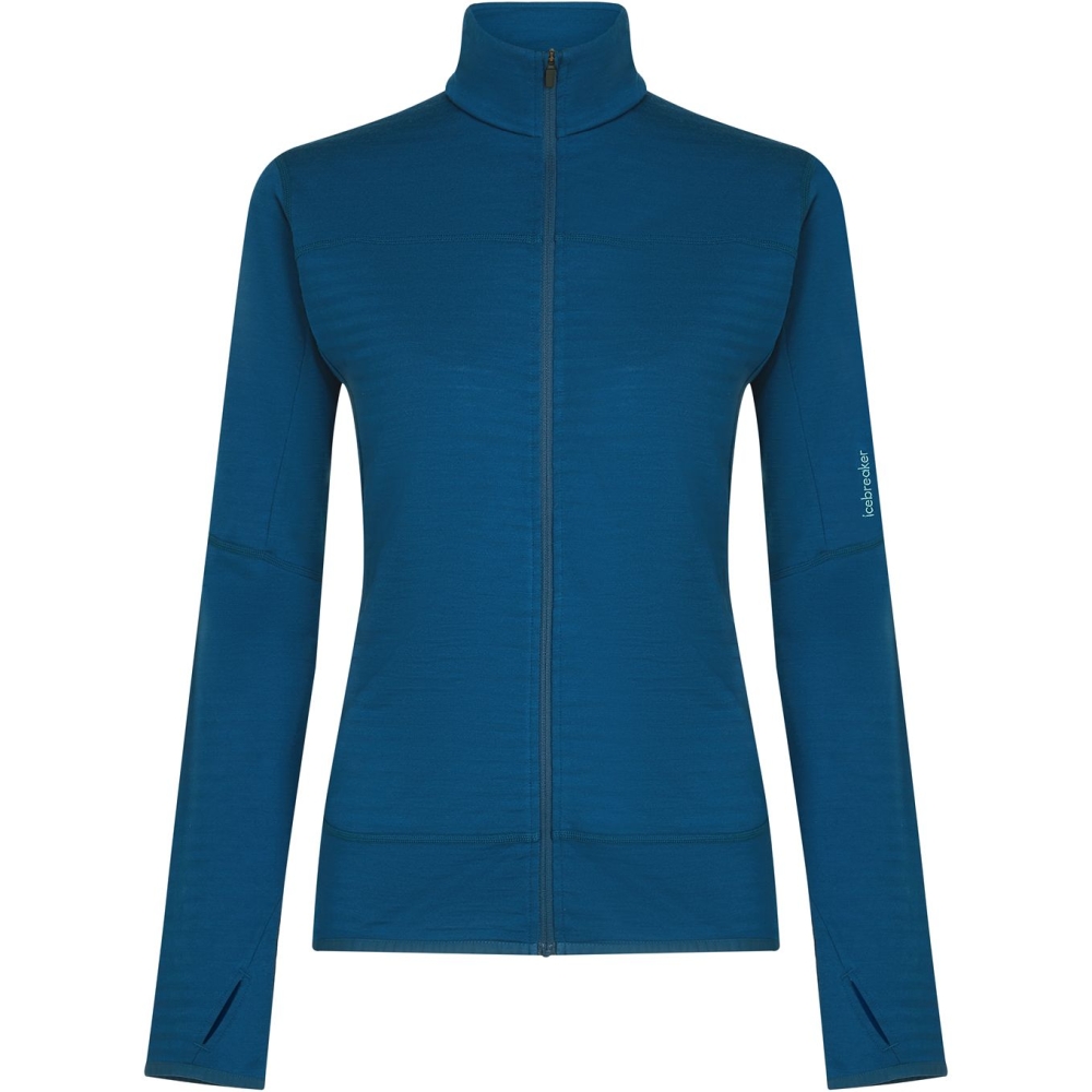 Icebreaker Mer  300 RealFleece Desc LS Zip Women's Atlantis IB0A57CR-0GP1 fleeces en truien online bestellen bij Kathmandu Outdoor & Travel