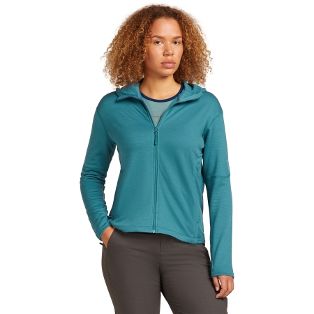 Icebreaker  Mer 360 Realfleece Elem LS Z Hood Women's Topaz