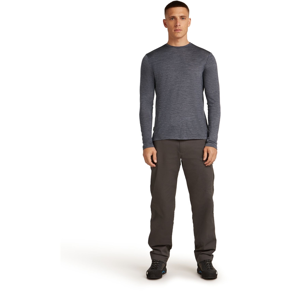 Icebreaker Mer 125 Cool-Lite Sphere III LS Tee Navy Hthr IB0A56ZL-4401 shirts en tops online bestellen bij Kathmandu Outdoor & Travel
