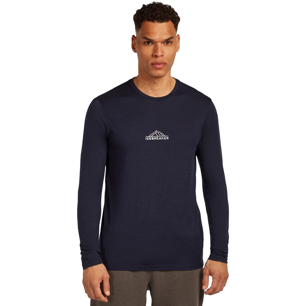 Icebreaker Mer 150 TechLite LS Tee Road To Cook Midnight Navy IB0A57C6-4011 shirts en tops online bestellen bij Kathmandu Outdoor & Travel