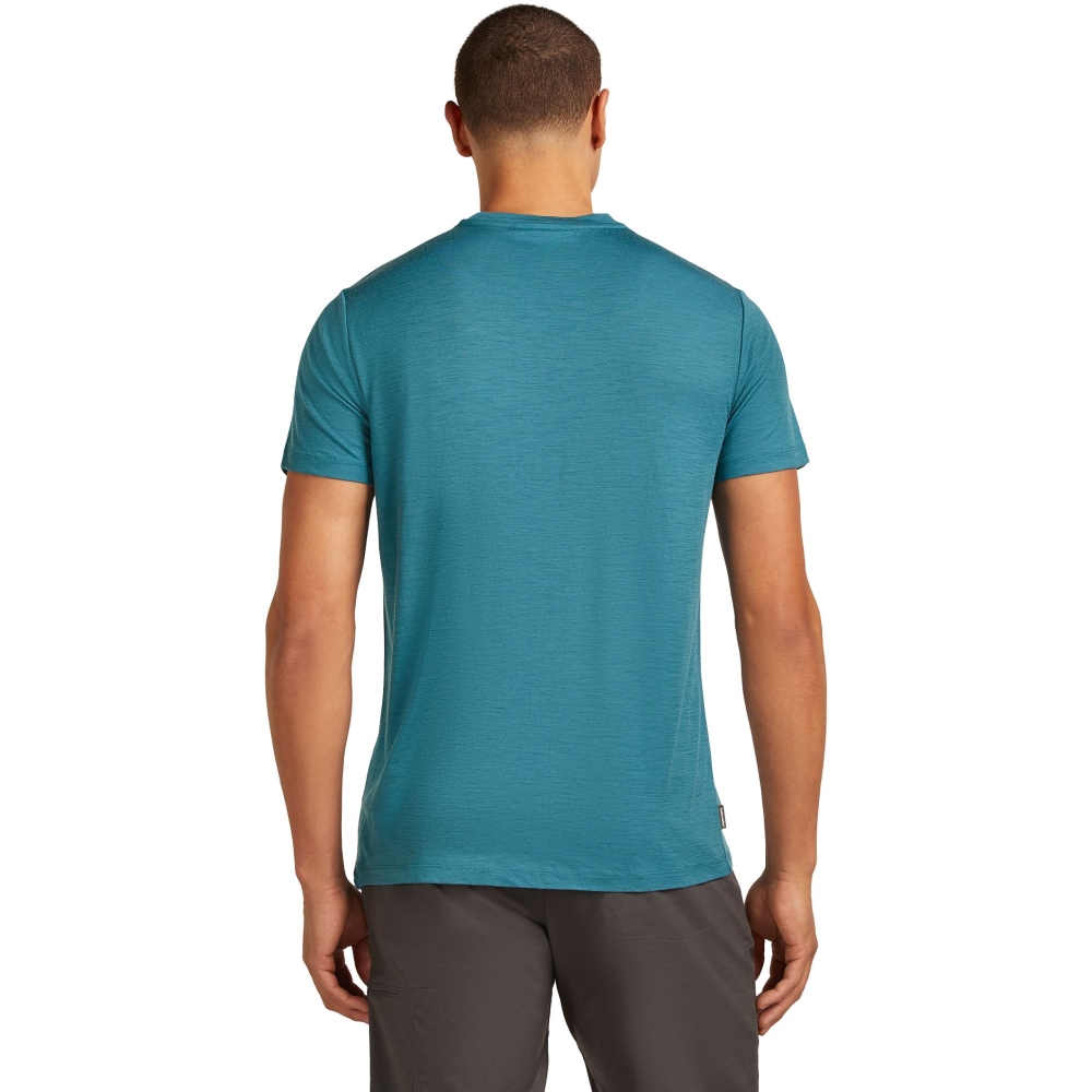 Icebreaker Mer 150 Tech Lite SS Tee Wild Pack Topaz IB0A57BW-0GQ1 shirts en tops online bestellen bij Kathmandu Outdoor & Travel