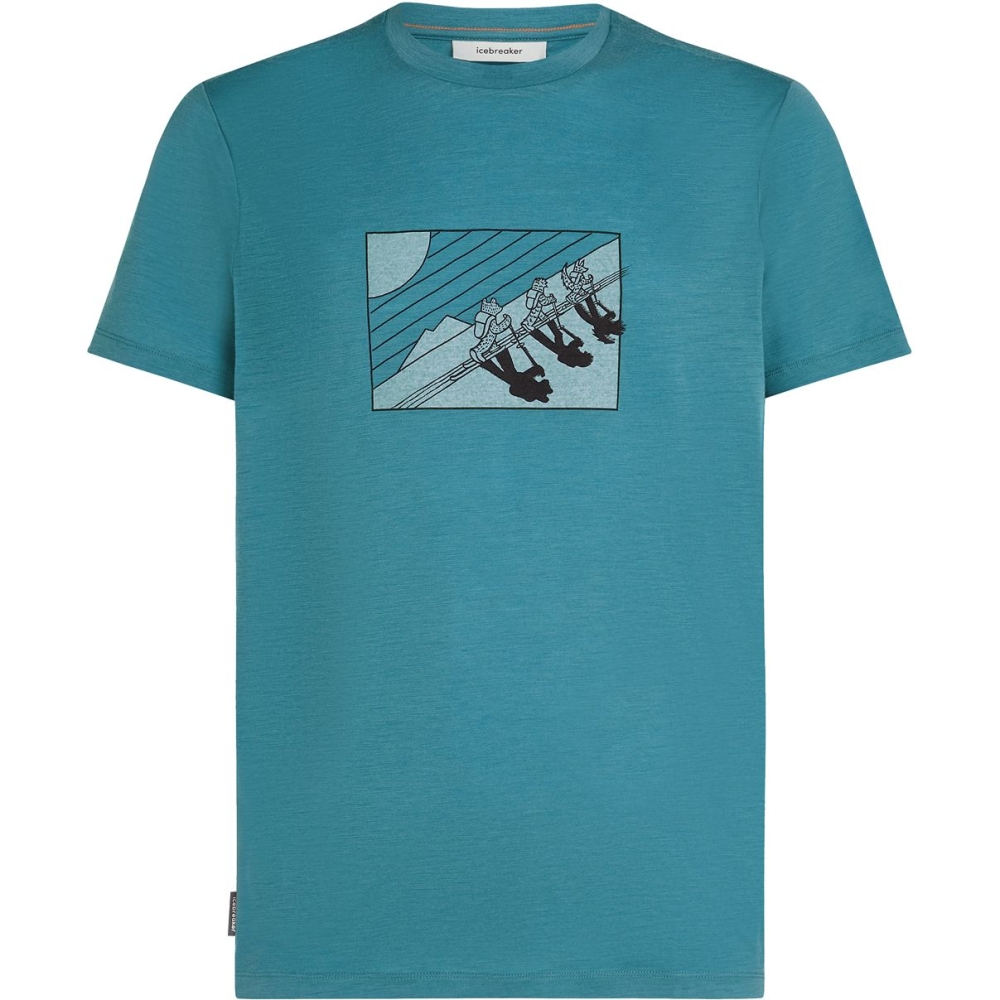 Icebreaker Mer 150 Tech Lite SS Tee Wild Pack Topaz IB0A57BW-0GQ1 shirts en tops online bestellen bij Kathmandu Outdoor & Travel