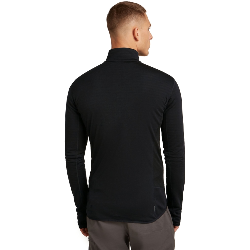 Icebreaker Mer 300 RealFleece Descend LS Zip Black IB0A57CP-0011 fleeces en truien online bestellen bij Kathmandu Outdoor & Travel