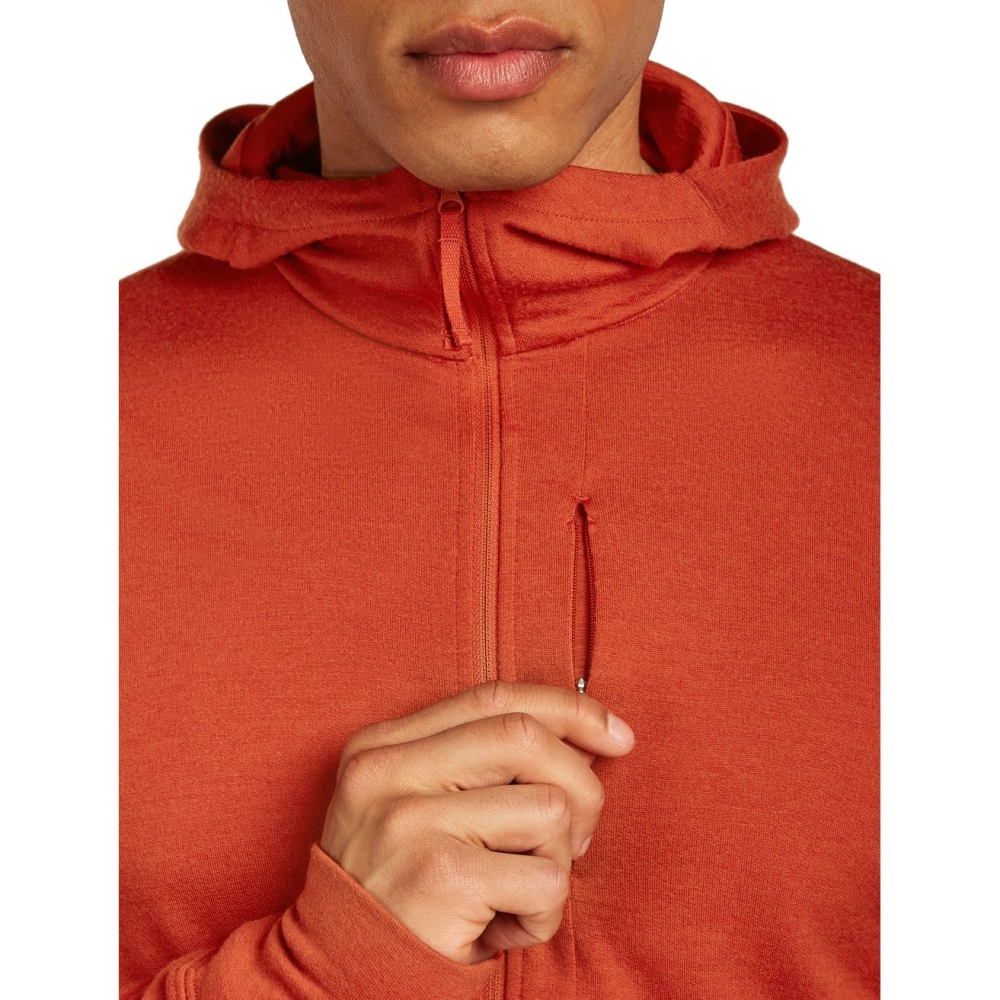 Icebreaker Mer 260 Quantum IV LS Zip Hoodie Agate IBBA56W2-0GS1 fleeces en truien online bestellen bij Kathmandu Outdoor & Travel