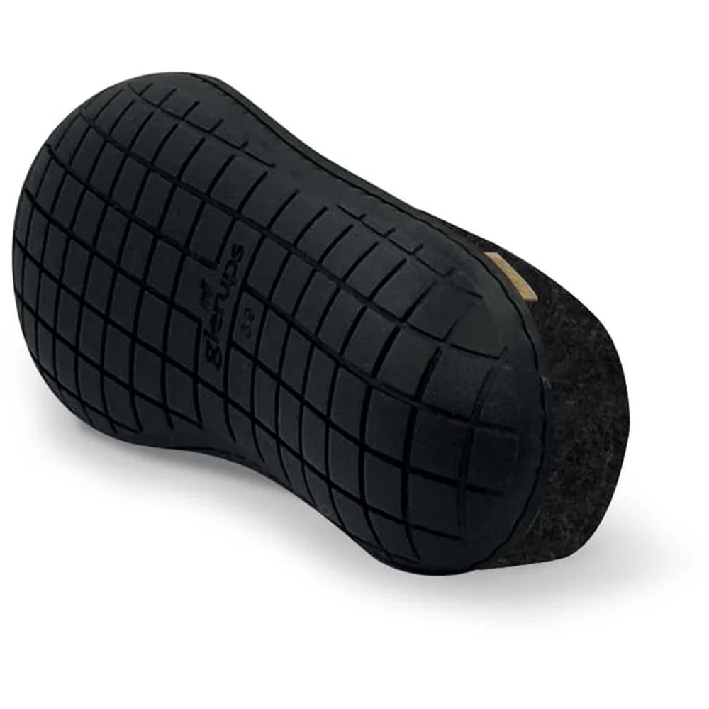 Glerups Slip-On Rubber Charcoal BR-02 Charcoal pantoffels en huissokken online bestellen bij Kathmandu Outdoor & Travel
