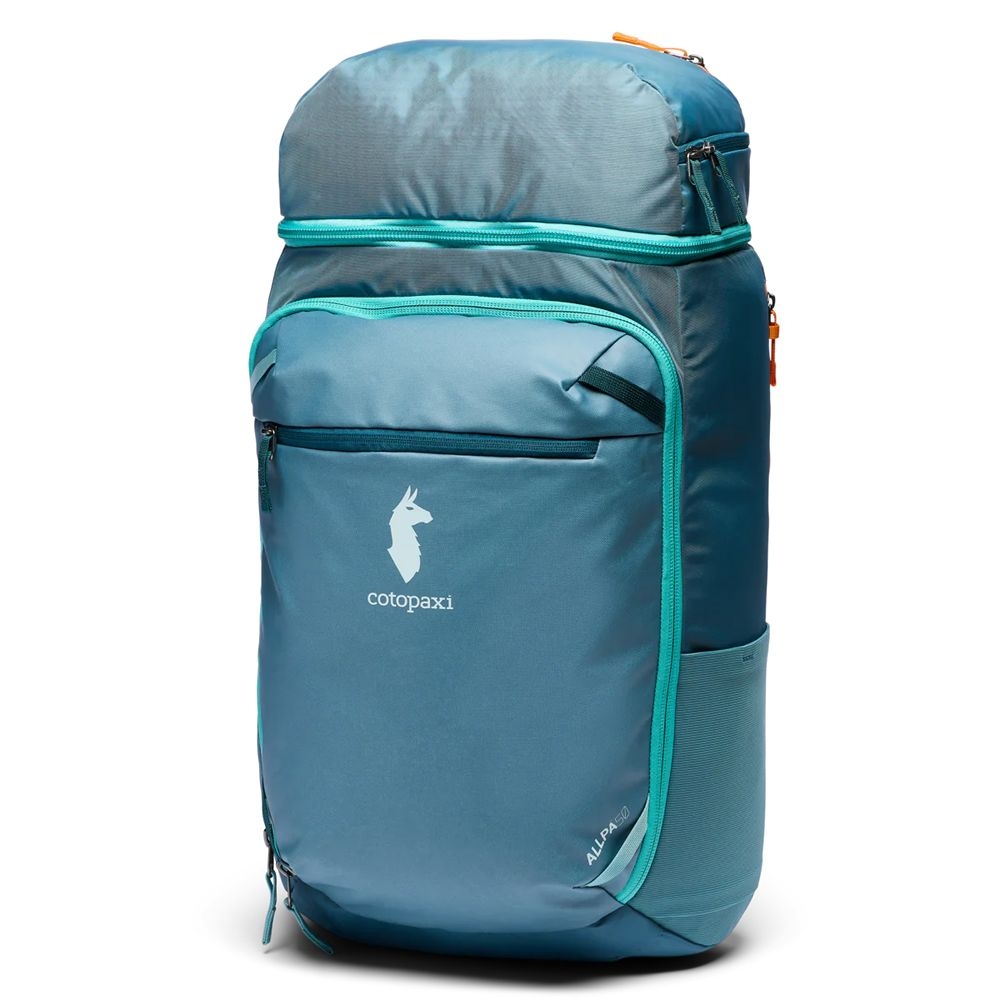 Cotopaxi Allpa 50L Adventure Travel Pack Blue Spruce And Abyss A50A-SPABY-53 reistassen online bestellen bij Kathmandu Outdoor & Travel
