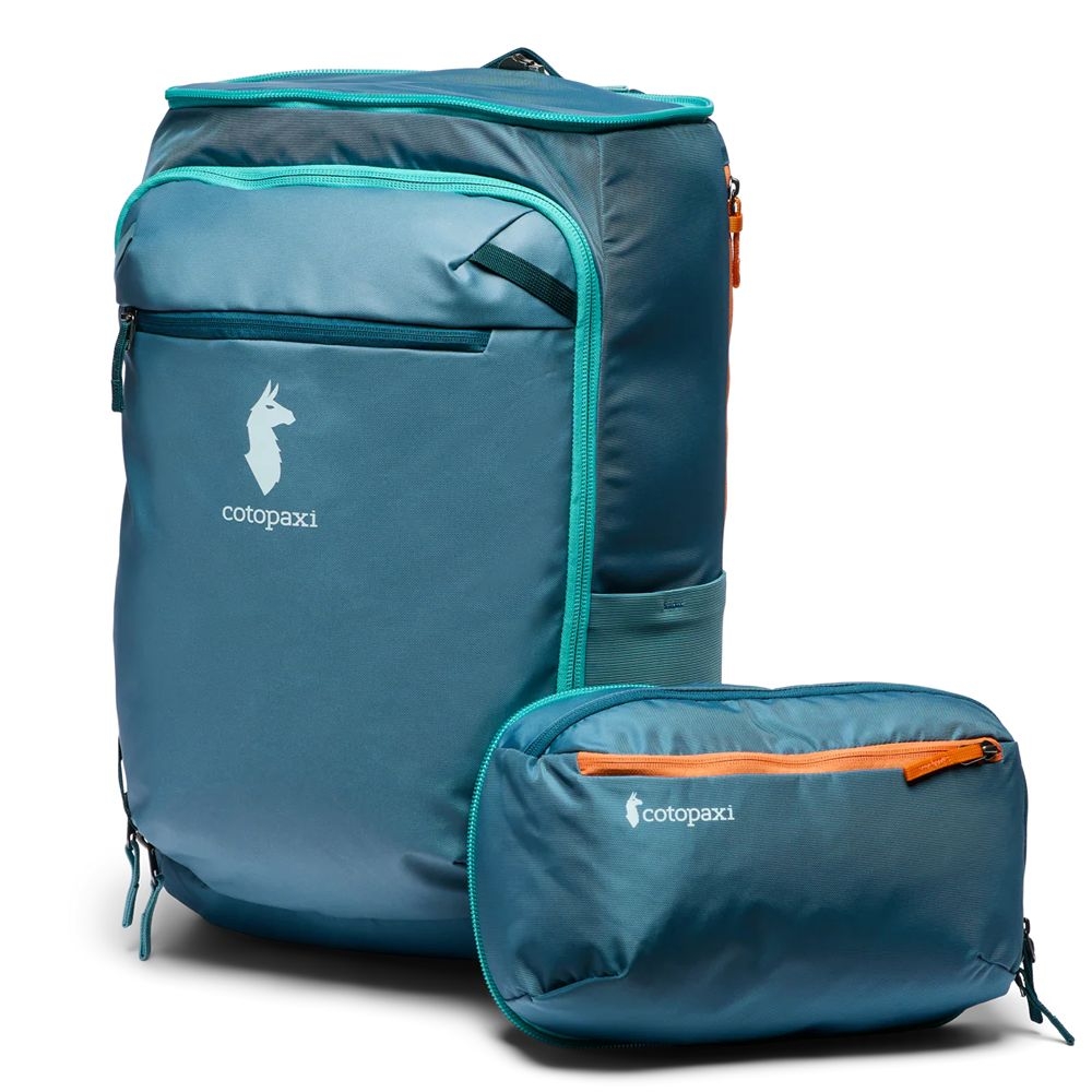 Cotopaxi Allpa 50L Adventure Travel Pack Blue Spruce And Abyss A50A-SPABY-53 reistassen online bestellen bij Kathmandu Outdoor & Travel