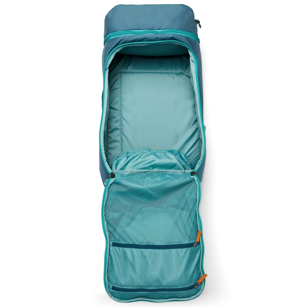 Cotopaxi Allpa 50L Adventure Travel Pack Blue Spruce And Abyss A50A-SPABY-53 reistassen online bestellen bij Kathmandu Outdoor & Travel