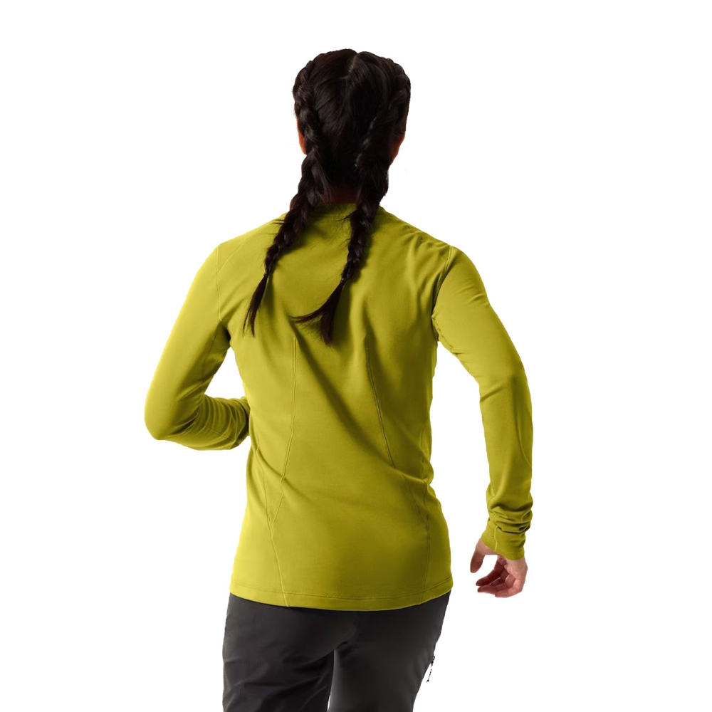 Arc'teryx Taema Thermal Crew LS Women's Olive Moss Heather 10258-Olive Moss Hea shirts en tops online bestellen bij Kathmandu Outdoor & Travel