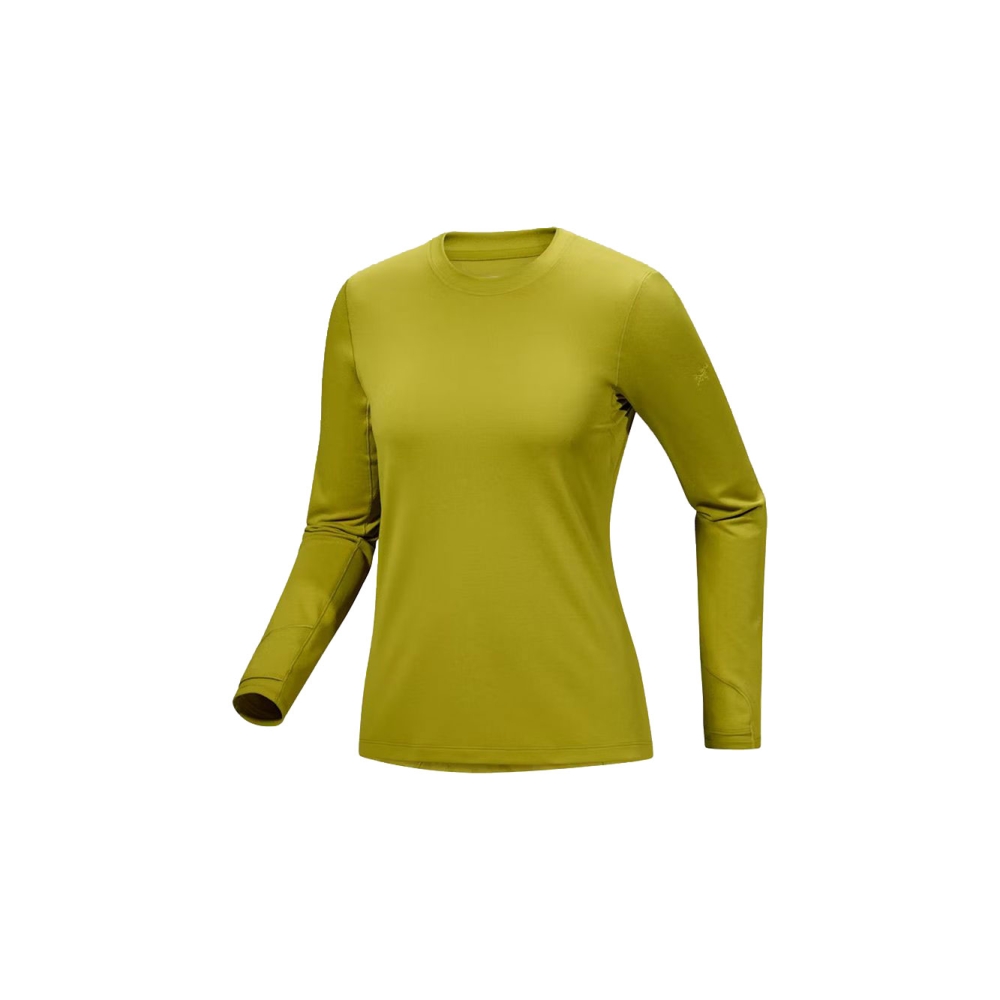 Arc'teryx Taema Thermal Crew LS Women's Olive Moss Heather 10258-Olive Moss Hea shirts en tops online bestellen bij Kathmandu Outdoor & Travel