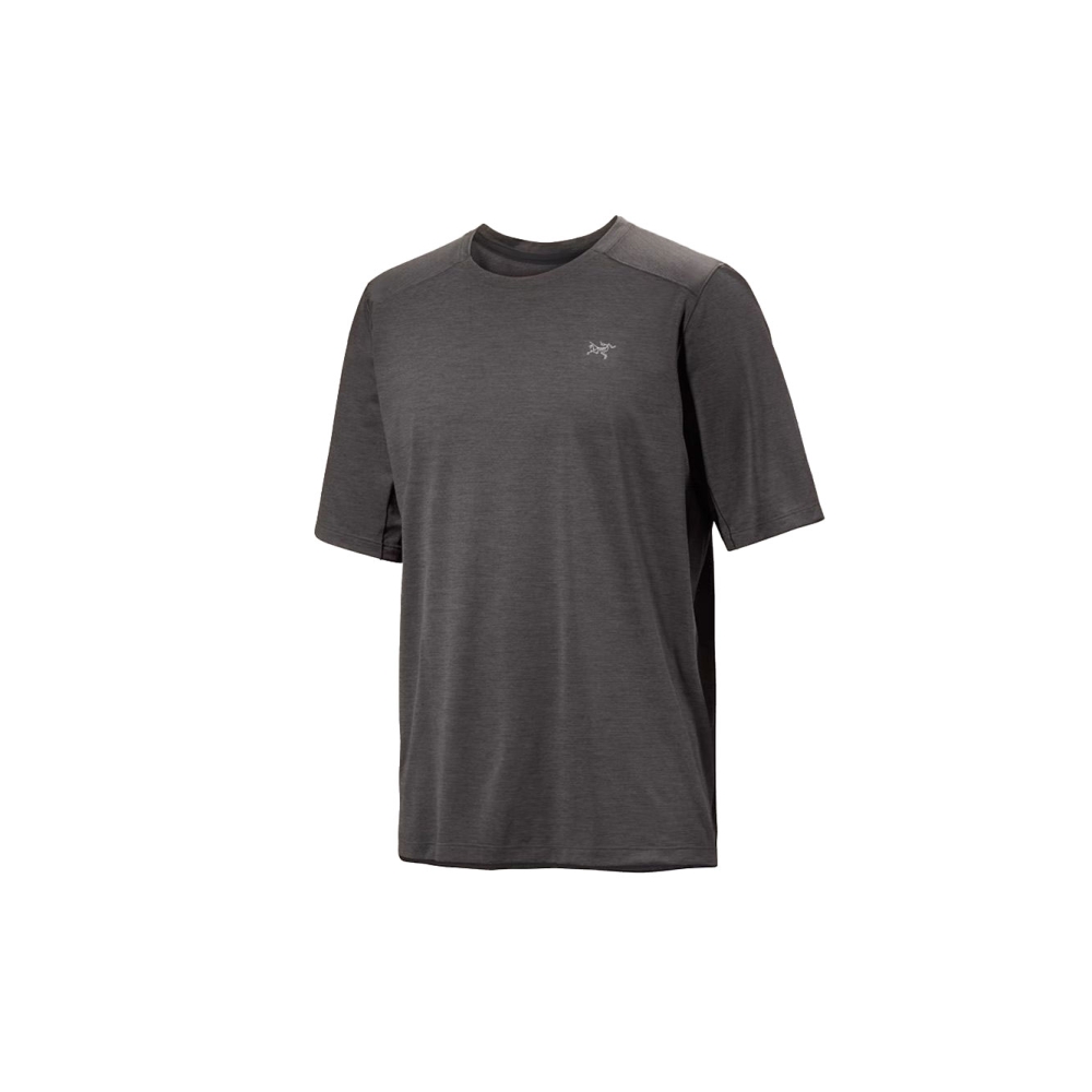 Arc'teryx Cormac Crew SS Black Heather 9718-Black Heather shirts en tops online bestellen bij Kathmandu Outdoor & Travel