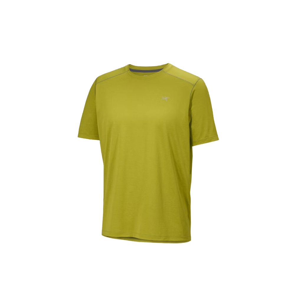 Arc'teryx Cormac Crew SS Olive Moss Heather 9718-Olive Moss Heat shirts en tops online bestellen bij Kathmandu Outdoor & Travel