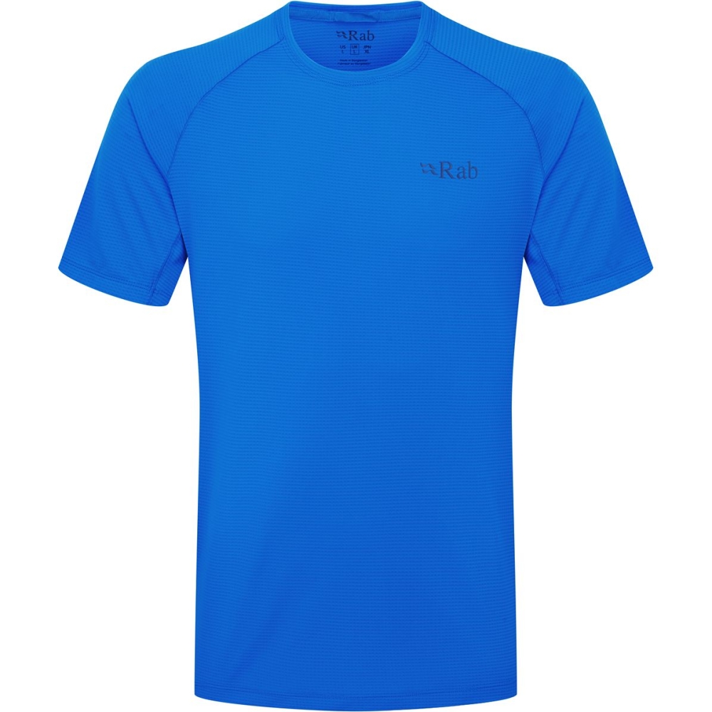 Rab Sonic Tee Maya Blue QBL-01-MYB shirts en tops online bestellen bij Kathmandu Outdoor & Travel