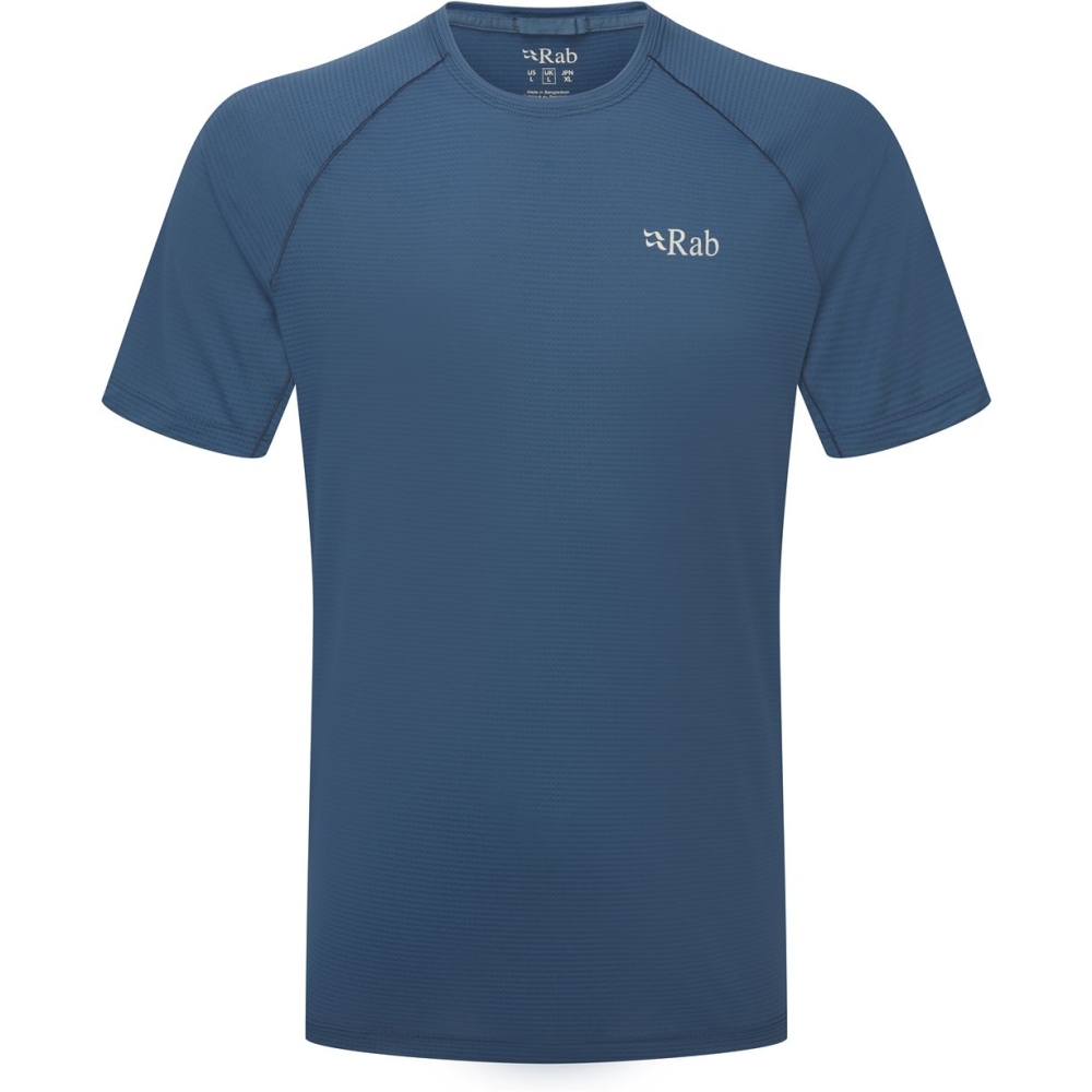 Rab Sonic Tee Tempest Blue QBL-01-TMB shirts en tops online bestellen bij Kathmandu Outdoor & Travel