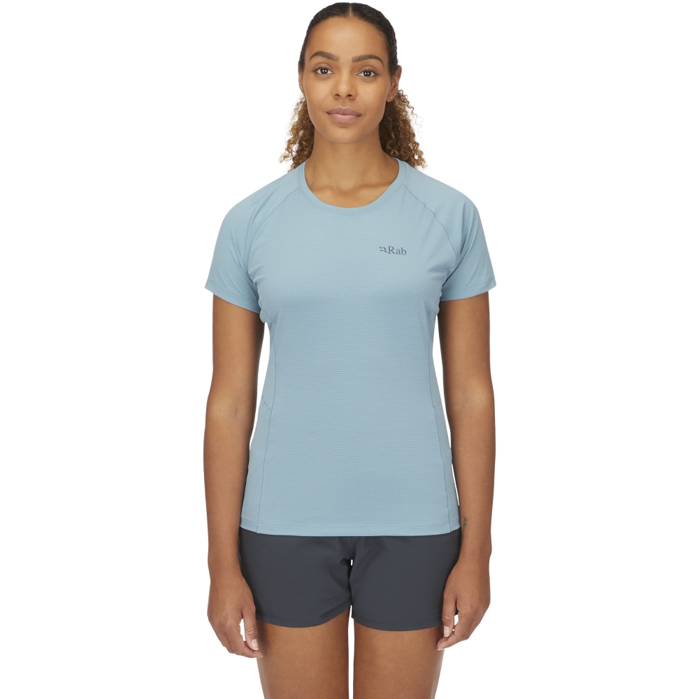 Rab Sonic Tee Women's Citadel QBL-02-CIT shirts en tops online bestellen bij Kathmandu Outdoor & Travel