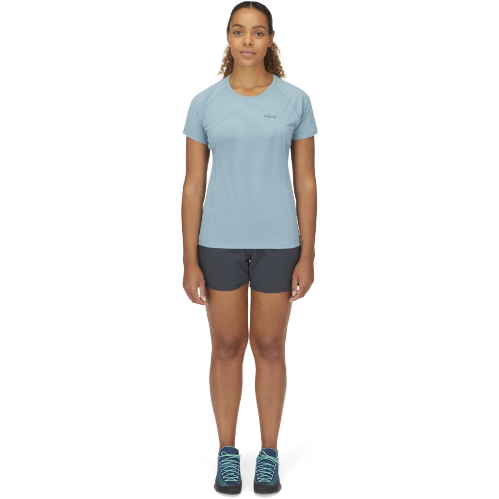 Rab Sonic Tee Women's Citadel QBL-02-CIT shirts en tops online bestellen bij Kathmandu Outdoor & Travel