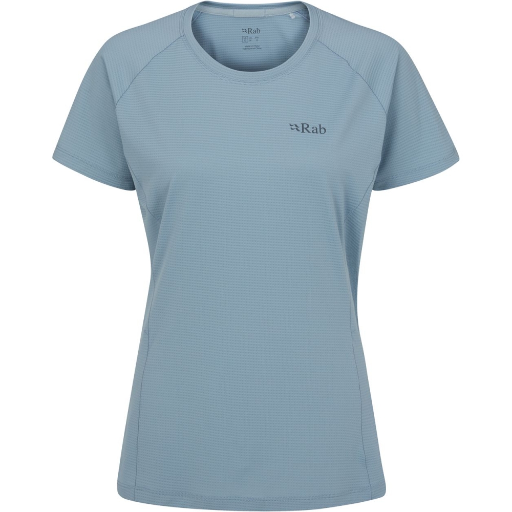 Rab Sonic Tee Women's Citadel QBL-02-CIT shirts en tops online bestellen bij Kathmandu Outdoor & Travel