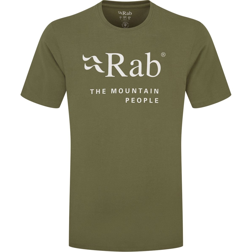 Rab Stance Mountain Tee Army QCB-39-ARM shirts en tops online bestellen bij Kathmandu Outdoor & Travel
