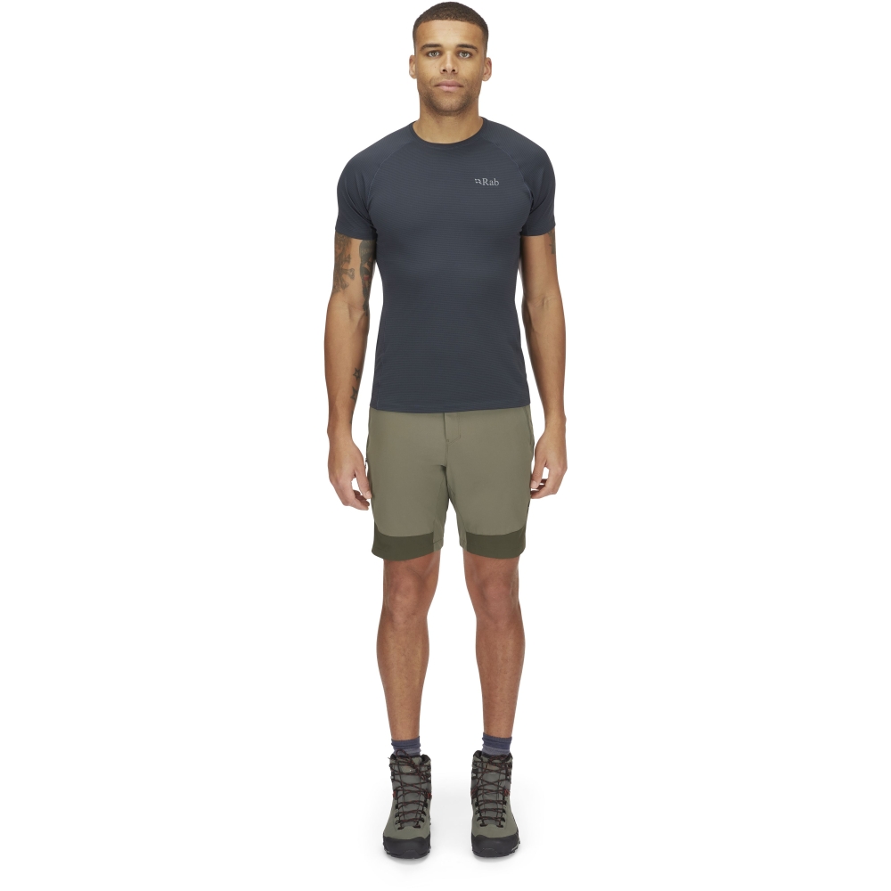 Rab Torque Mountain Shorts Light Khaki/Army QFV-96-LKA broeken online bestellen bij Kathmandu Outdoor & Travel