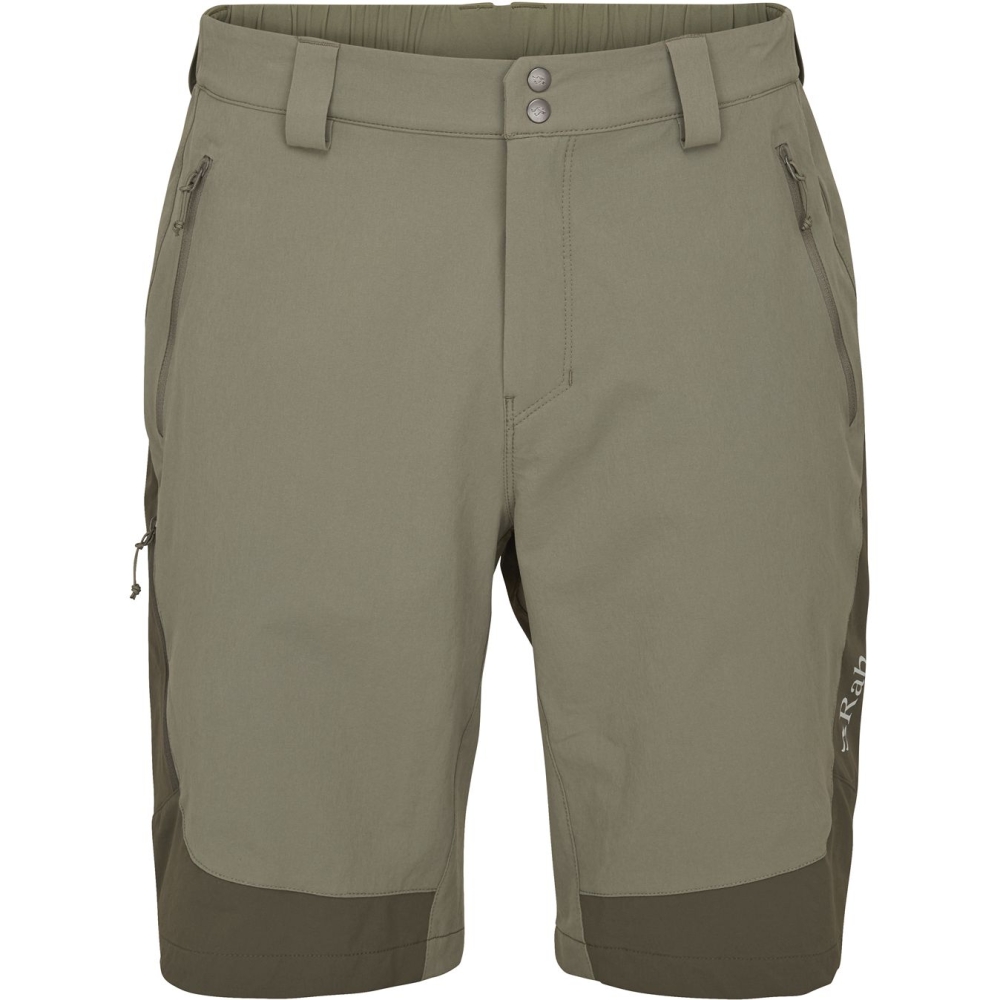 Rab Torque Mountain Shorts Light Khaki/Army QFV-96-LKA broeken online bestellen bij Kathmandu Outdoor & Travel