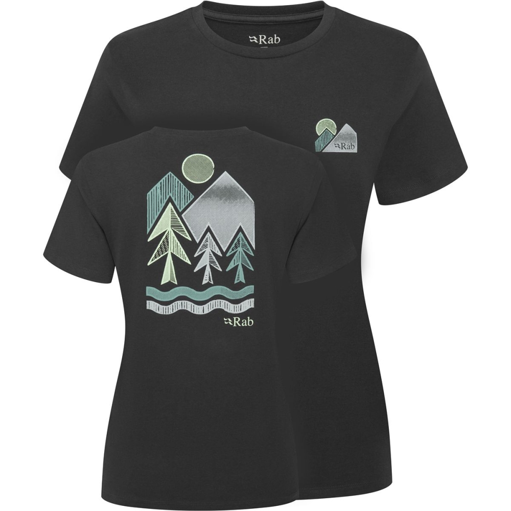Rab Tuku Vista Tee Women's Beluga QCC-17-BEL shirts en tops online bestellen bij Kathmandu Outdoor & Travel