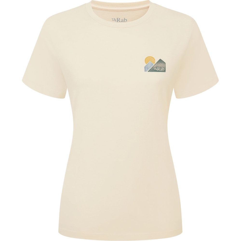 Rab Tuku Vista Tee Women's Ecru QCC-17-ECR shirts en tops online bestellen bij Kathmandu Outdoor & Travel