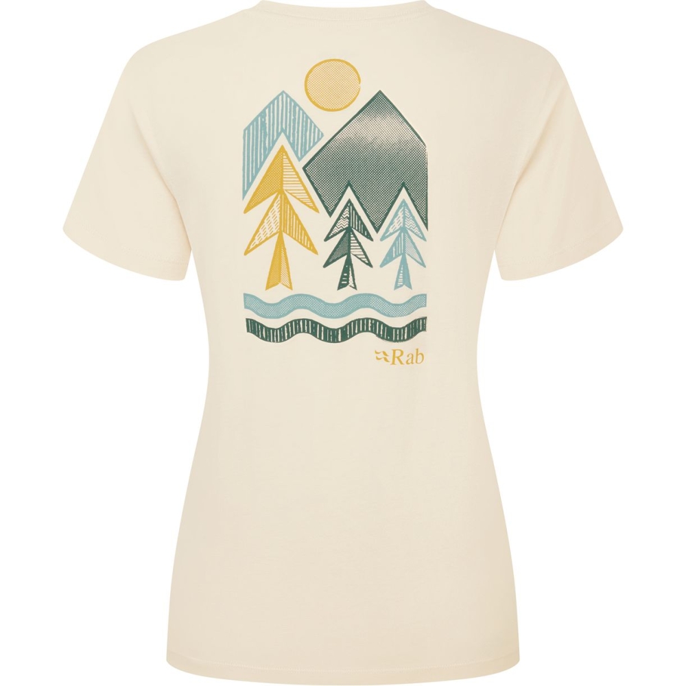 Rab Tuku Vista Tee Women's Ecru QCC-17-ECR shirts en tops online bestellen bij Kathmandu Outdoor & Travel