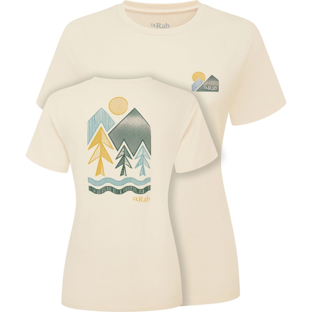 Rab Tuku Vista Tee Women's Ecru QCC-17-ECR shirts en tops online bestellen bij Kathmandu Outdoor & Travel