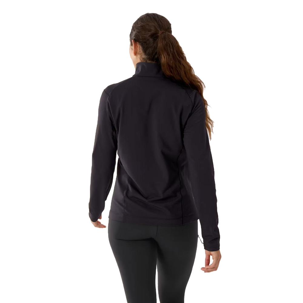 Arc'teryx Rho Zip Neck Women's Black. 10535-Black. shirts en tops online bestellen bij Kathmandu Outdoor & Travel