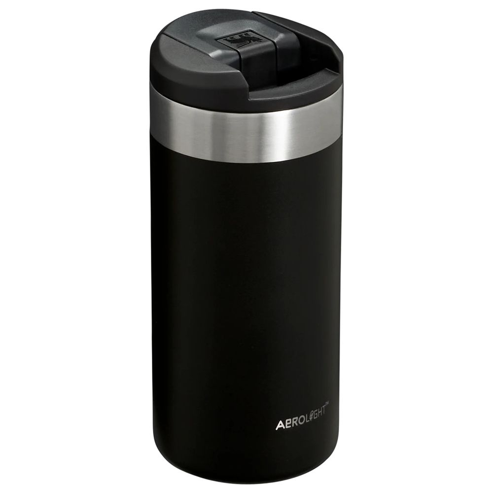 Stanley The AeroLight Transit Mug 0,35L Black 2.0 10-10788-103 drinkflessen en thermosflessen online bestellen bij Kathmandu Outdoor & Travel