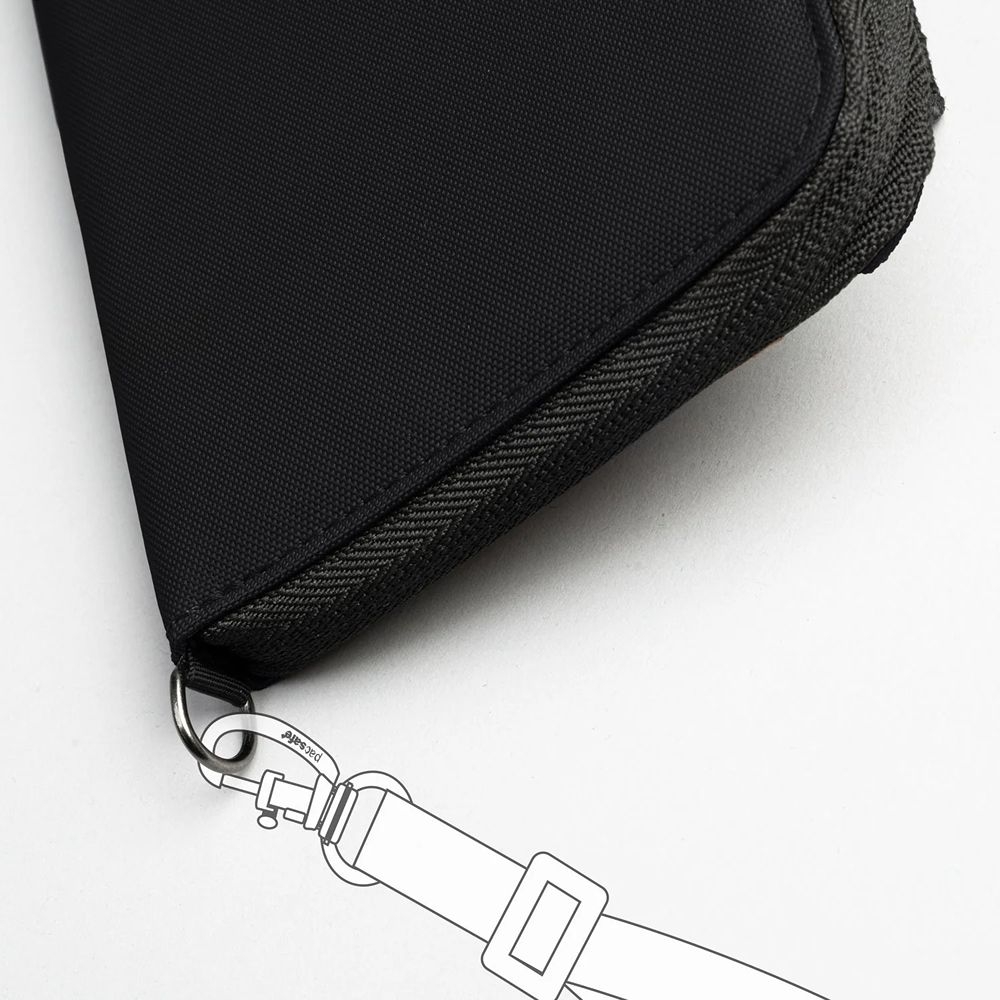 Pacsafe RFIDsafe Compact Travel Organizer  Jet Black 11020130 reisaccessoires online bestellen bij Kathmandu Outdoor & Travel