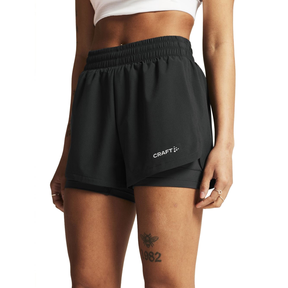 Craft Adv Essence 2 in 1 Shorts 2 Women's Black 1915946-999000 broeken online bestellen bij Kathmandu Outdoor & Travel