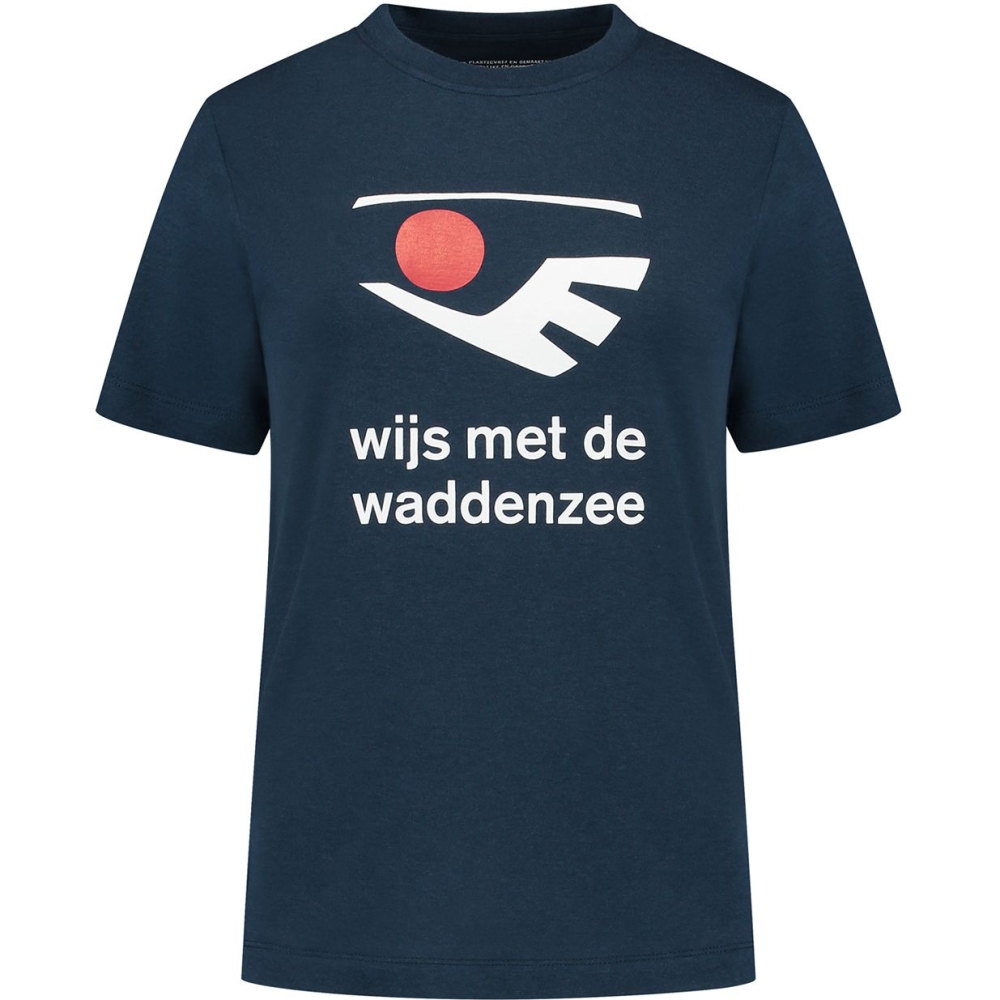 Blue Loop Originals WijsWadden Tshirt Women's Dress Blue W-WWTS002-24-B303 shirts en tops online bestellen bij Kathmandu Outdoor & Travel