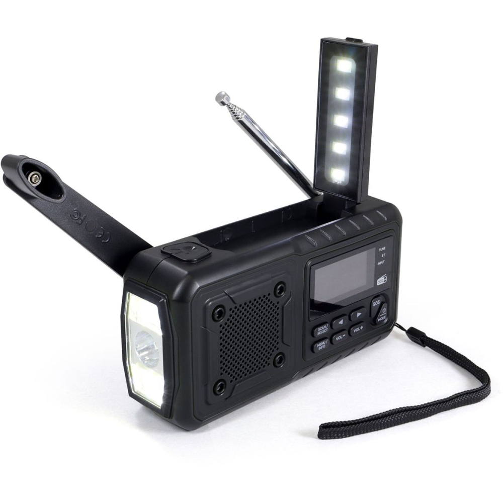 Origin Outdoor Crank Radio 'Multi' DAB+ Black 180884 verlichting online bestellen bij Kathmandu Outdoor & Travel