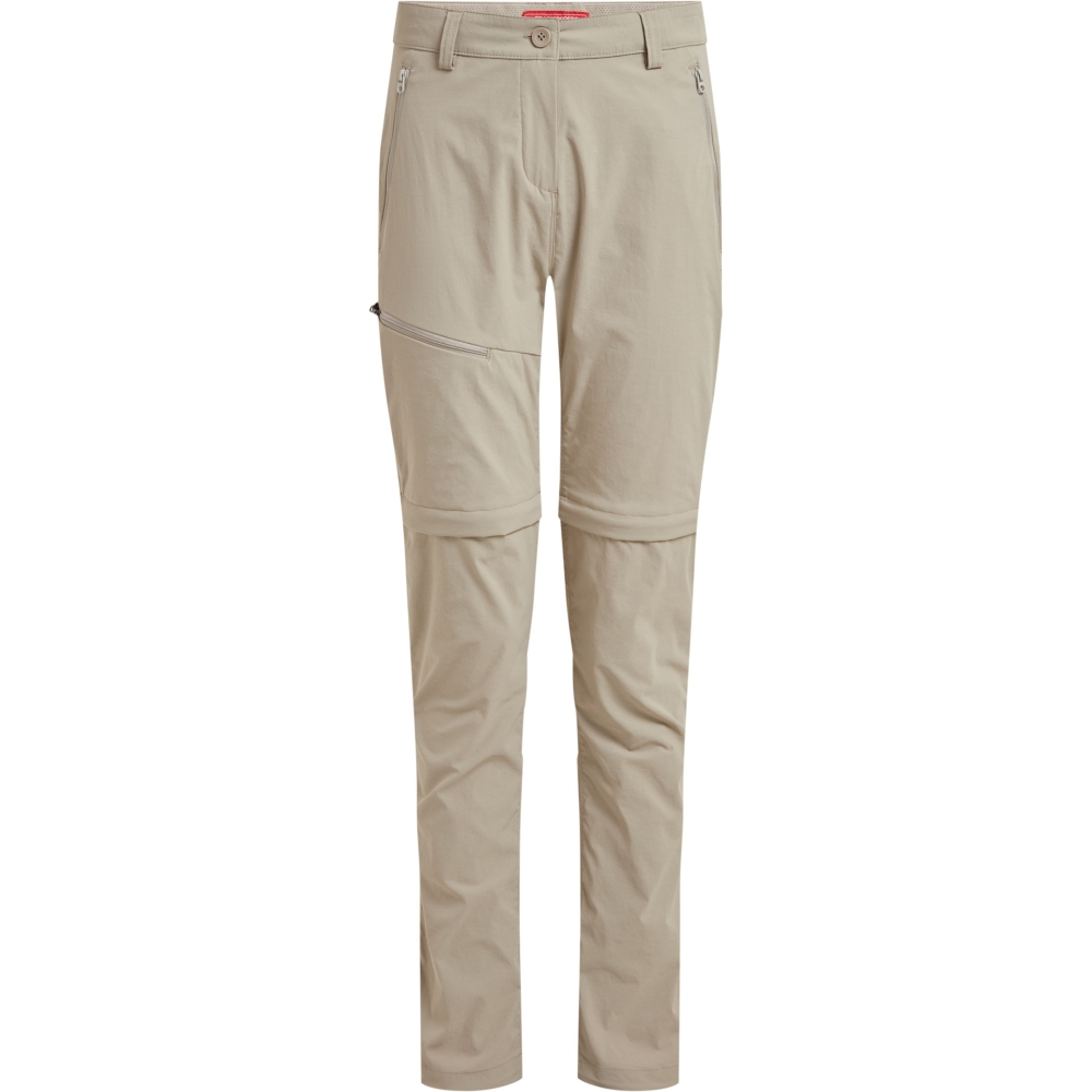 Craghoppers NosiLife Pro Convertible Trouser III Women's SoftMushroom CWJ1375-KD7-R broeken online bestellen bij Kathmandu Outdoor & Travel