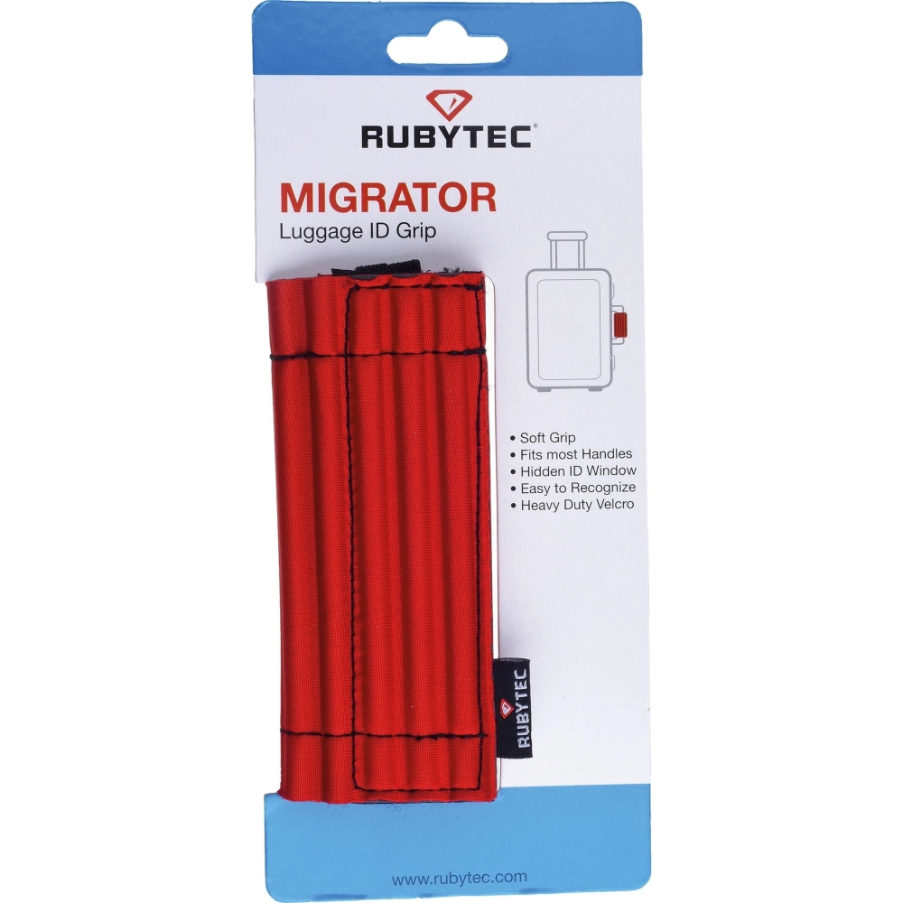 Rubytec Migrator Luggage ID Grip Red RU53020 trekkingrugzakken online bestellen bij Kathmandu Outdoor & Travel
