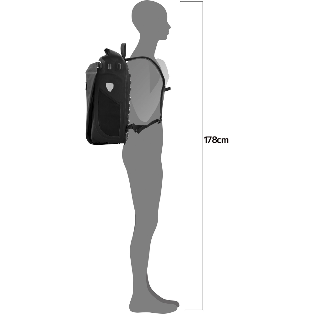 Ortlieb Vario Plus QL2.2 26 L Black OF7757 dagrugzakken online bestellen bij Kathmandu Outdoor & Travel
