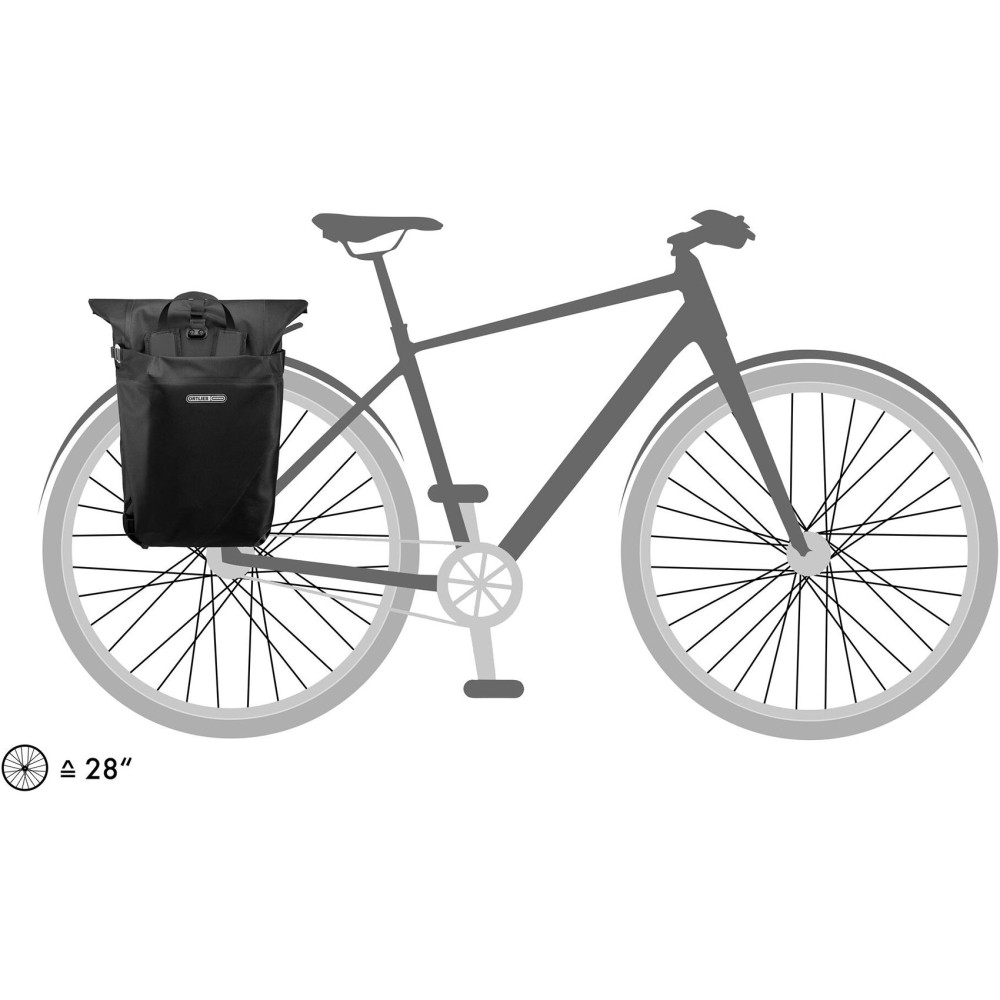 Ortlieb Vario QL2.1 26L Black OF7712 dagrugzakken online bestellen bij Kathmandu Outdoor & Travel