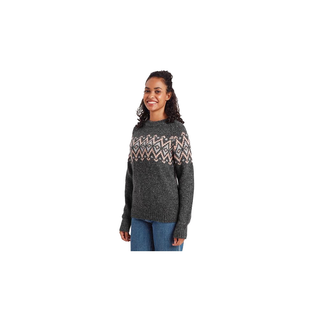 Sherpa Adventure Gear Dumji Crew Women's Charcoal SW25020-135 fleeces en truien online bestellen bij Kathmandu Outdoor & Travel