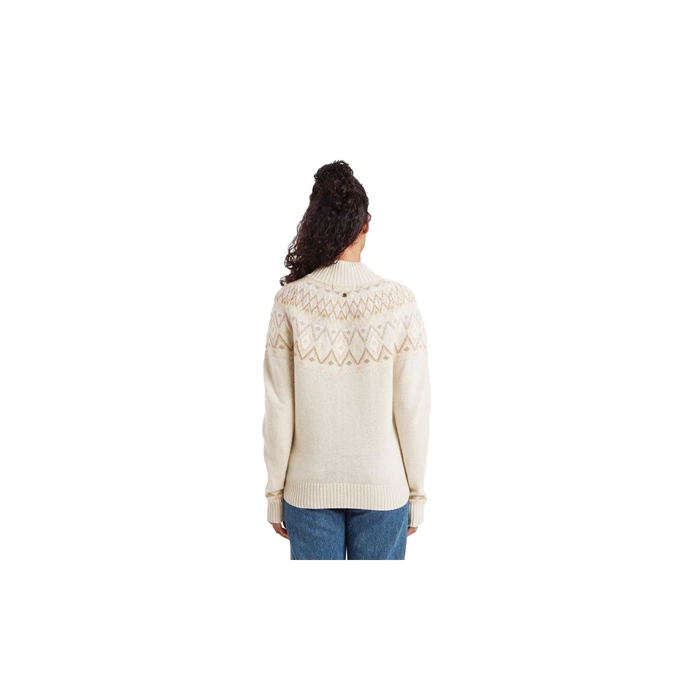 Sherpa Adventure Gear Indu Mock Neck Women's Ecru SW25077-208 fleeces en truien online bestellen bij Kathmandu Outdoor & Travel