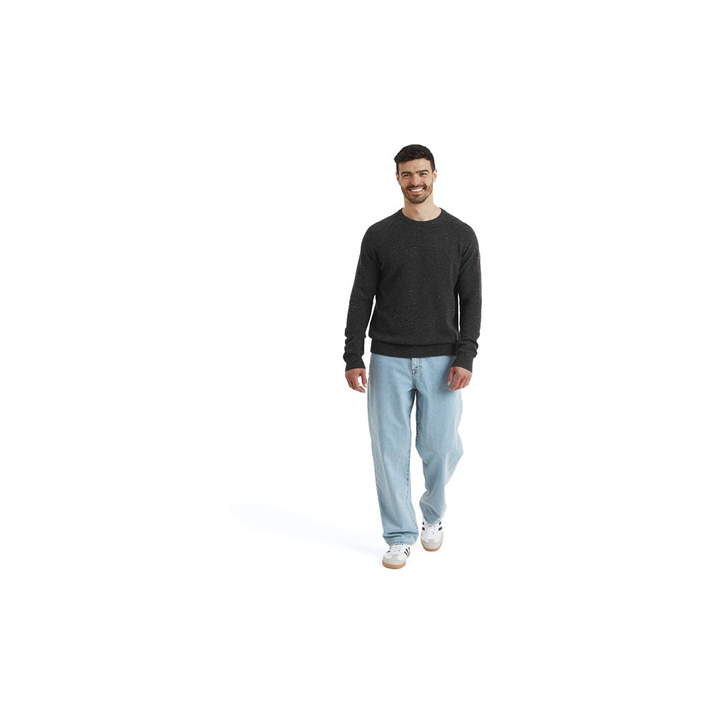 Sherpa Adventure Gear Kantega Crew Sweater Black SM6103-130 fleeces en truien online bestellen bij Kathmandu Outdoor & Travel