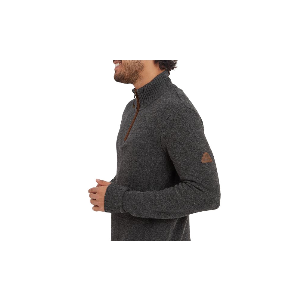 Sherpa Adventure Gear Kangtega 1/4 Zip Sweater Charcoal SM6105-135 fleeces en truien online bestellen bij Kathmandu Outdoor & Travel