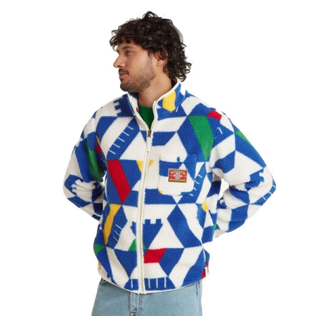 Sherpa Adventure Gear  Tarcho Printed Full Zip Fleece Peetho Geo Block 