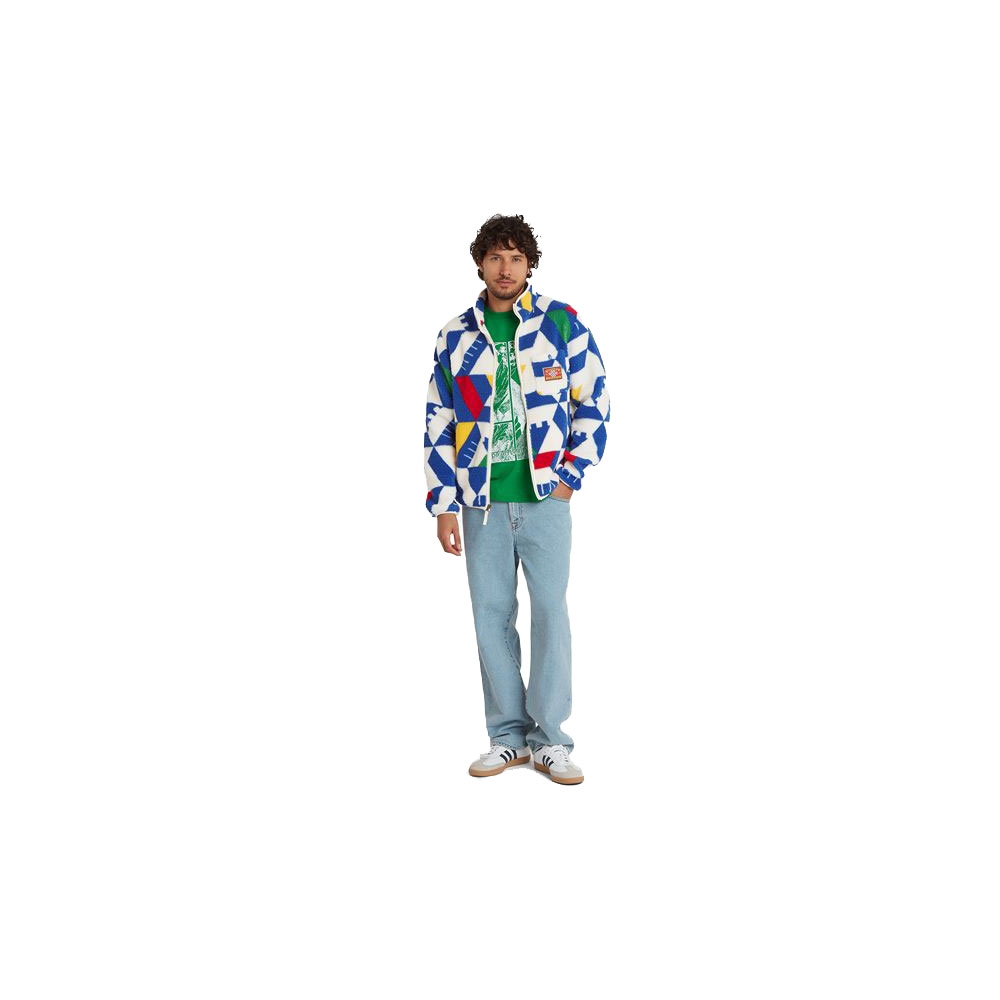 Sherpa Adventure Gear Tarcho Printed Full Zip Fleece Peetho Geo Block SU50015-238 fleeces en truien online bestellen bij Kathmandu Outdoor & Travel